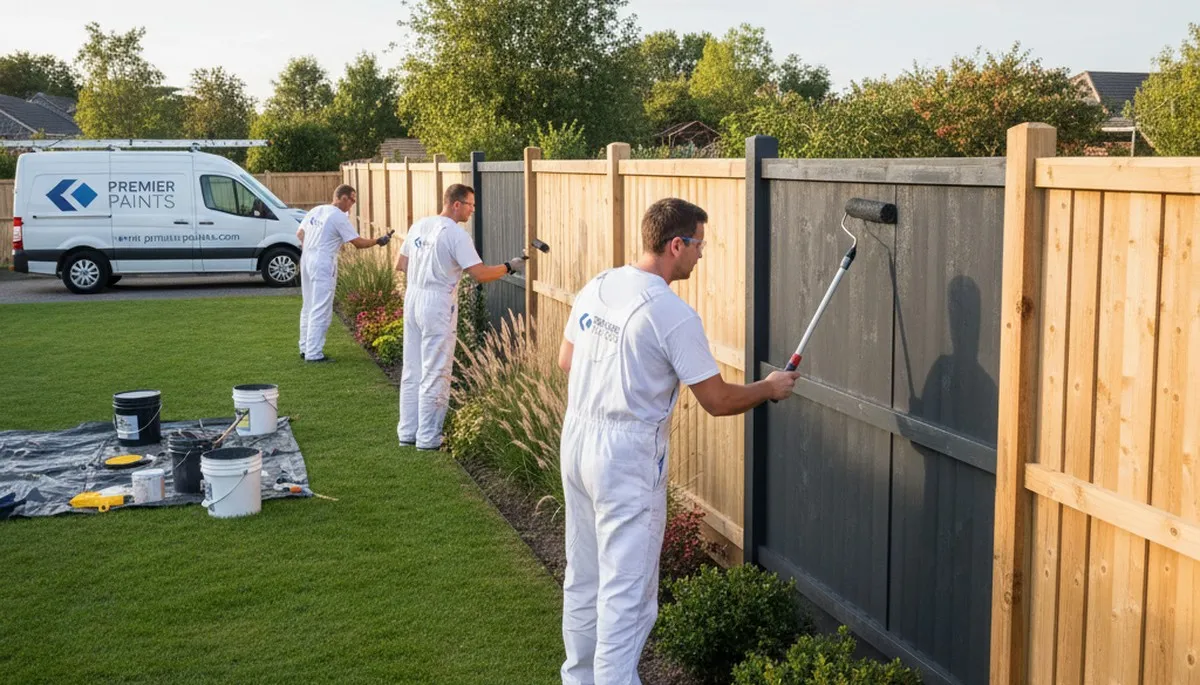 Professional fence painting service in Lancaster, PA with durable, weather-resistant finishes